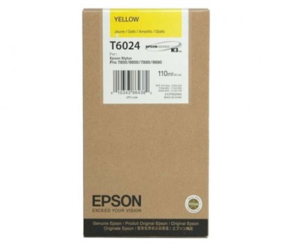 Original Ink Cartridge Epson T6024 Yellow 110ml