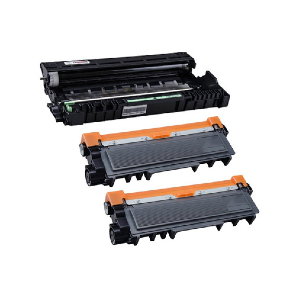 1 Compatible drum Brother DR-2300 Black ~ 12.000 Pages + 2 Compatible Brother TN-2320 Black ~ 2.600 Pages