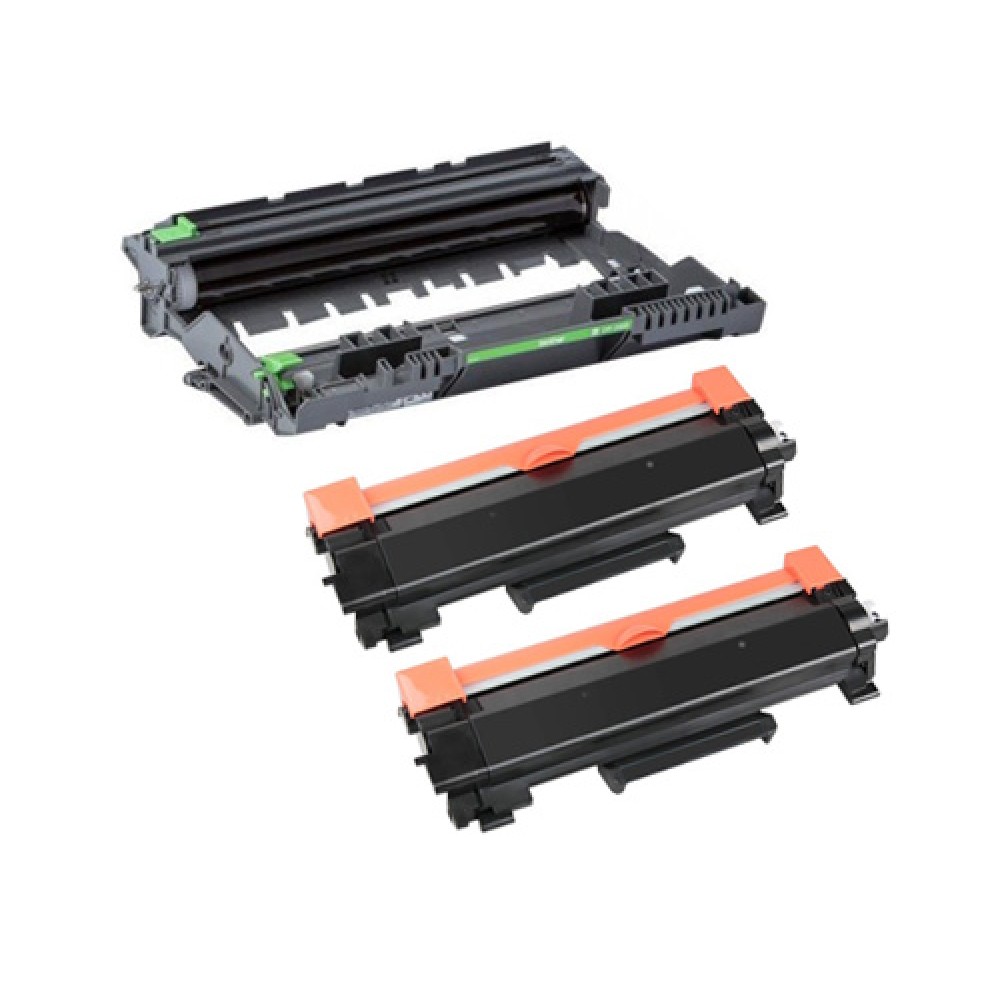 1 Compatible Drum Brother DR-2400 ~ 12.000 Pages + 2 Compatible Toners,  Brother TN-2410 / TN-2420 Black ~ 3.000 Pages