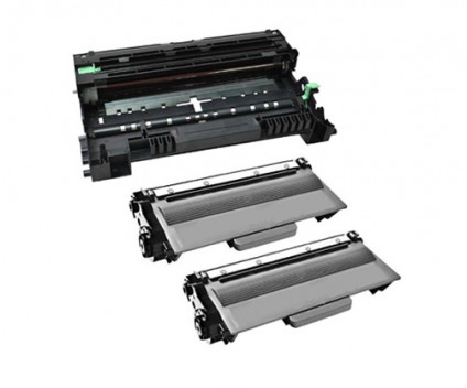 1 Compatible drum Brother DR-3300 ~ 30.000 Pages + 2 Compatible Toners Brother TN-3330 / TN-3380 Black ~ 8.000 Pages