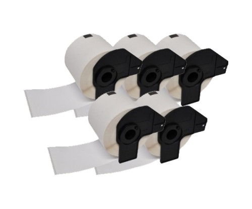 5 Compatible Labels, Brother DK11247 103mm x 164mm 180 / White Roll