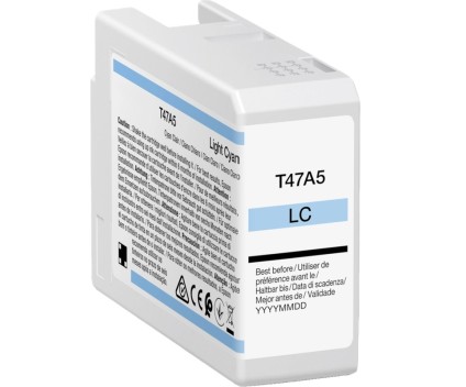 Compatible Ink Cartridge Epson T47A5 Cyan Photo 50ml