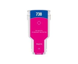 Compatible Ink Cartridge HP 738 Magenta 300ml