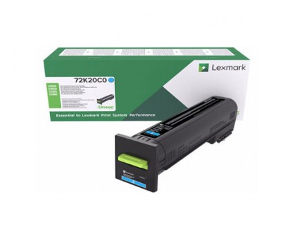 Original Toner Lexmark 72K20C0 Cyan ~ 8.000 Pages