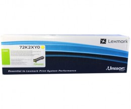 Original Toner Lexmark 72K2XY0 Yellow ~ 22.000 Pages