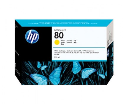 Original Ink Cartridge HP 80 Yellow 350ml ~ 4.400 Pages