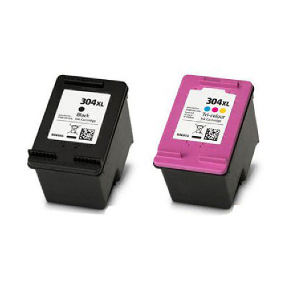 2 Compatible Ink Cartridges, HP XL + Color 18ml