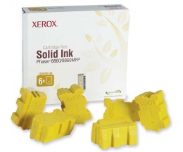 6 Original Toners, Xerox 108R00748 Yellow ~ 14.000 Pages