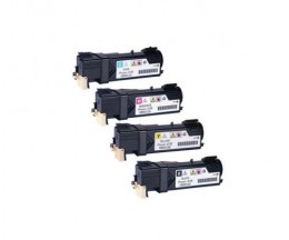 4 Compatible Toners, Xerox 106R0128X Black + Color ~ 2.500 / 1.900 Pages