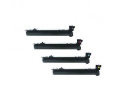 4 Compatible Toners, Konica Minolta A06VX53 Black + Color ~ 12.000 Pages