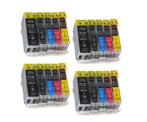 20 Compatible Ink Cartridges, Canon BCI-3 / BCI-6 / BCI-5 Black 26.8ml + Color 13.4ml