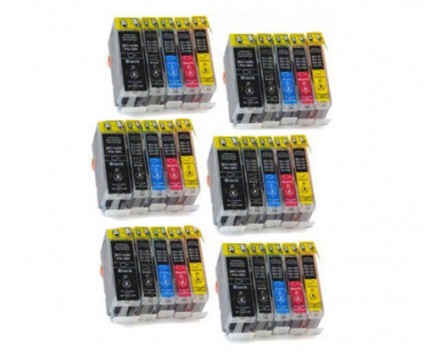 30 Compatible Ink Cartridges, Canon BCI-3 / BCI-6 / BCI-5 Black 26.8ml + Color 13.4ml