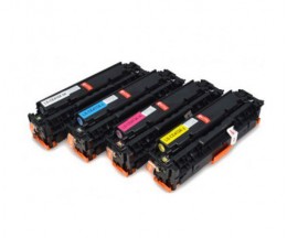 4 Compatible Toners, HP 305X Black + HP 305A Color ~ 4.400 / 2.800 Pages