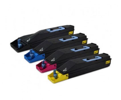 4 Compatible Toners, Kyocera TK 880 Black + Color ~ 25.000 / 18.000 Pages