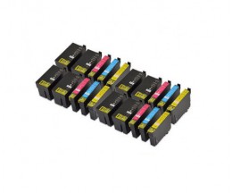 20 Compatible Ink Cartridges, Epson T2701-T2704 / T2711-T2714 / 27 XL Black 22.4ml + Color 15ml