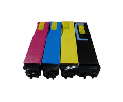 4 Compatible Toners, Kyocera TK 550 Black + Color ~ 7.000 / 6.000 Pages