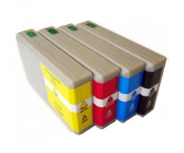 4 Compatible Ink Cartridges, Epson T7011-T7014 / T7021-T7024 / T7031-T7034 Black 59ml + Color 35ml