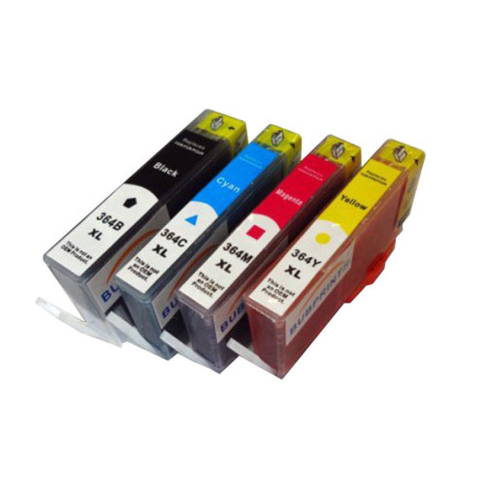 4 Compatible Ink Cartridges, XL Black 18.6ml Color 14.6ml