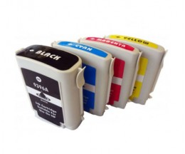4 Compatible Ink Cartridges, HP 88 XL Black 80ml + Color 35ml