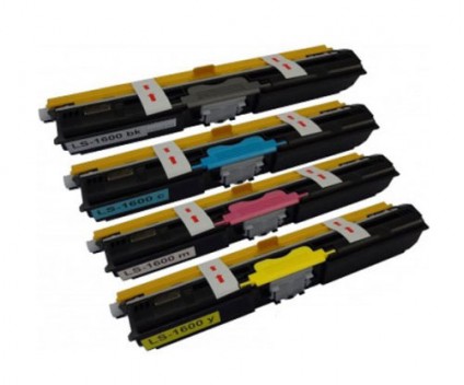 4 Compatible Toners, Epson S05055X Black + Color ~ 2.700 Pages
