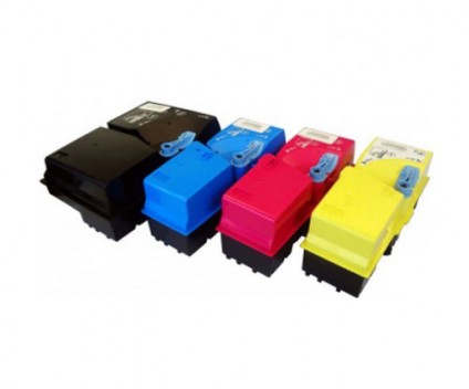 4 Compatible Toners, Kyocera TK 825 Black + Color ~ 15.000 / 7.000 Pages