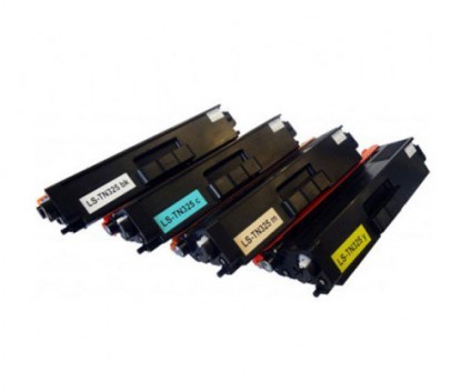 4 Compatible Toners, Brother TN-320 / TN-325 / TN-321 / TN-326 / TN-329 Black + Color ~ 4.000 / 3.500 Pages