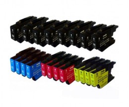 20 Compatible Ink Cartridges, Brother LC-1220 / LC-1240 / LC-1280 Black 32.6ml + Color 16.6ml
