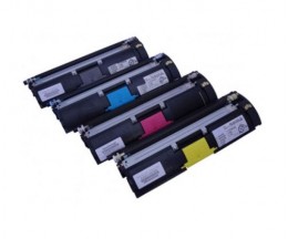 4 Compatible Toners, Konica Minolta A00WX32 Black + Color ~ 4.500 Pages