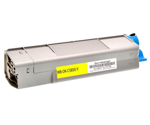 Compatible Toner OKI 43865721 Yellow ~ 6.000 Pages
