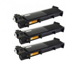 3 Compatible Toners, Brother TN-2320 Black ~ 2.600 Pages