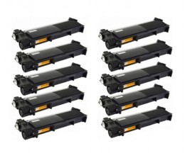 10 Compatible Toners, Brother TN-2320 Black ~ 2.600 Pages
