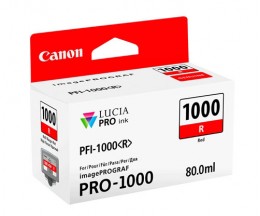 Original Ink Cartridge Canon PFI-1000 R Red 80ml