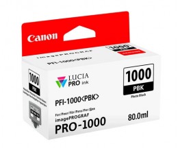 Original Ink Cartridge Canon PFI-1000 PBK Black Photo 80ml