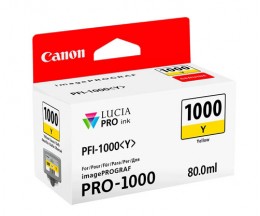 Original Ink Cartridge Canon PFI-1000 Y Yellow 80ml