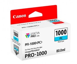 Original Ink Cartridge Canon PFI-1000 PC Cyan Photo 80ml