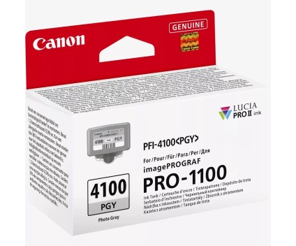 Original Ink Cartridge Canon PFI-4100 PGY Grey Photo 80ml