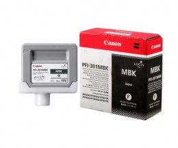 Original Ink Cartridge Canon PFI-301 MBK Black Matte 330ml