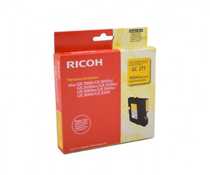 Original Ink Cartridge Ricoh GC-21 Y Yellow ~ 1.000 Pages
