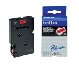 Original tape Brother TC-401 Black on Red 12mm x 7.7m