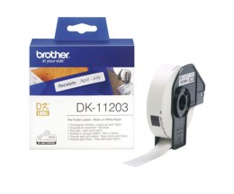 Original Labels Brother DK11203 17mm x 87mm 300 / White Roll