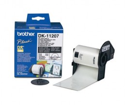 Original Labels Brother DK11207 DVD / CD 58mm 100 / White Roll
