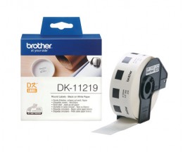 Original Labels Brother DK11219 12mm Round 1.200 / white roll