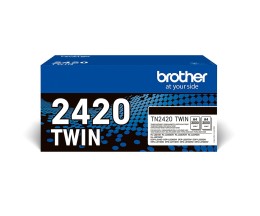 2 Original Toners, Brother TN-2420 Black ~ 3.000 Pages