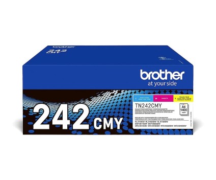 2 Original Toners, Brother TN-242 Colors ~ 1.400 Pages