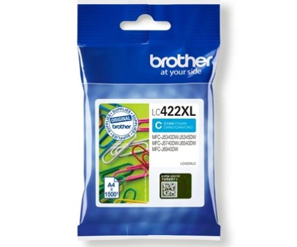 Original Ink Cartridge Brother LC-422 XL C Cyan ~ 1.500 Pages