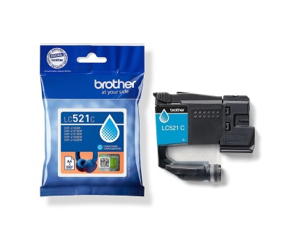 Original Ink Cartridge Brother LC-521 C Cyan ~ 500 Pages
