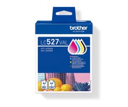 4 Original Ink Cartridges, Brother LC-527 VAL Black + Color ~ 1.300 / 900 pages