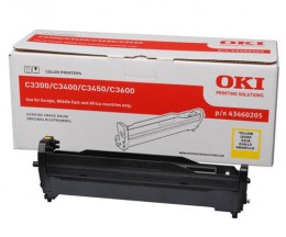 Original Drum OKI 43460205 Yellow ~ 15.000 Pages