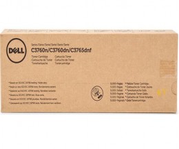 Original Toner DELL 59311116 / RGJCW Yellow ~ 5.000 Pages