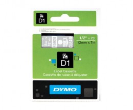 Original Tape DYMO 45020 WHITE / TRANSPARENT 12mm x 7m